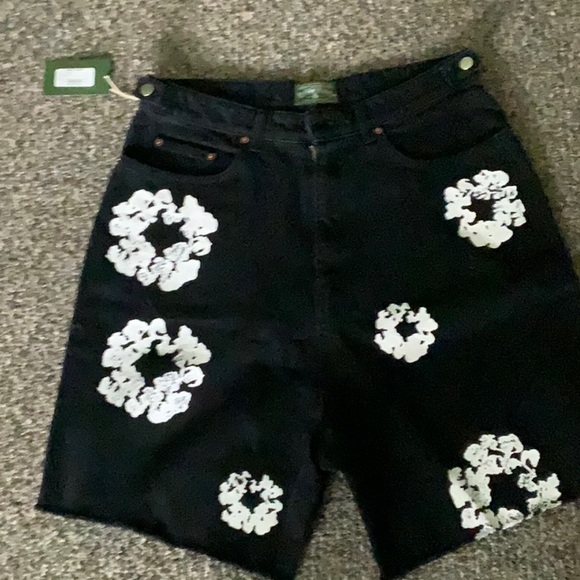 Denim Tears Black Jean Shorts - Picture 1 of 4